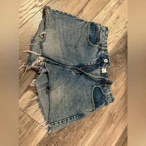 Blue jean shorts